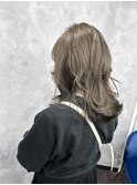白髪ぼかしハイライトシアーベージュ