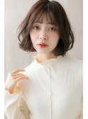 グレージュアッシュくせ毛風大人ボブパーマZ北浦和20代30代40代