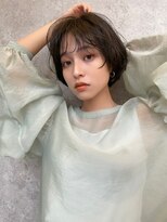 アンバー 池袋(amber)&nbsp;ボブ/オリーブベージュ/前髪 /髪質改善[池袋駅]