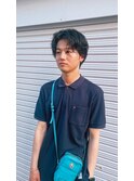 メンズセンターパートスタイル