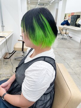 ニュート(Neut ) アンブレラカラーブルーブラック/インナーカラー蛍光グリーン