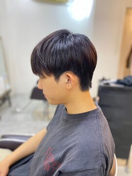 ソイクフ(SOY KUFU) 韓国マッシュニュアンスパーマダークアッシュアッシュブラック