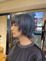 ボコカ(bococa)&nbsp;【りん指名】ショートウルフ,アンブレラカラー,ブルー系カラー