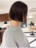 大人可愛い30代40代50代ボブハイライト/小顔ボブ/顔まわり/福岡