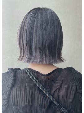 シアン(cyan) インナーカラー×ボブ