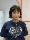 ナチュラルウェーブボブ