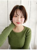 大人かわいいミニボブ　オリーブベージュ20代３０代４０代