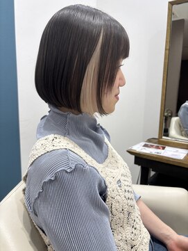 【Regarita】ホワイト系インナー×ヘイリーボブ