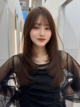 パルス ヨコハマ(PULSE yokohama) 韓国ロングレイヤーカットショコラブラウン