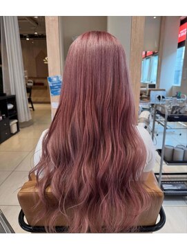 ピンク/ベージュ/ブリーチ/バイオレット/レッド/ダブルカラー