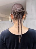 おくれ毛顔周りレイヤーロング前髪カット_ba574681