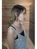 ベイショア(Bay Shore NY)&nbsp;プレイングカラーミニボブ外ハネボブアンブレラカラー