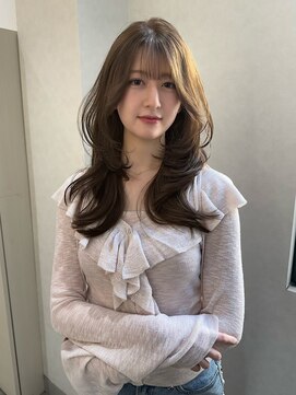 バランス ハレまち通り岡山駅前店(balance.) ハッシュカット×柔らかベージュ