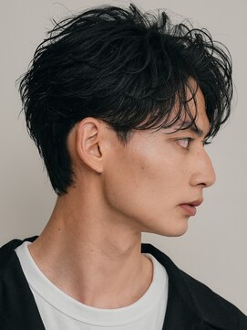 レタッチバイフィフス(RETOUCH by fifth) 原宿ルーズパーマメンズ毛流れツイストスパイラルセンターパート