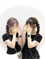 ルート(Ru-t)&nbsp;表編み込み＋編みおろし