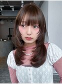 ストレートできまるレイヤーカット_F1973