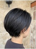 ショート×ダークグレージュ
