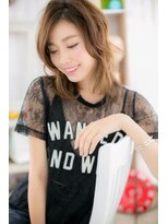 ミック ヘアアンドメイク アップ 駒込店(miq Hair&Make up)&nbsp;外国人風ハイライトグラマラスくびれミディa1