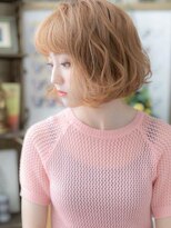 カバーヘア ブリス 上尾西口店(COVER HAIR bliss)&nbsp;ヘルシーブロンド韓国風ゆるふわAラインボブa上尾10代20代30代!