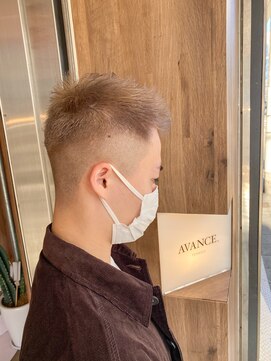 アヴァンス 天王寺店(AVANCE.) MEN'S HAIR フェード×モヒカン×ブリーチ
