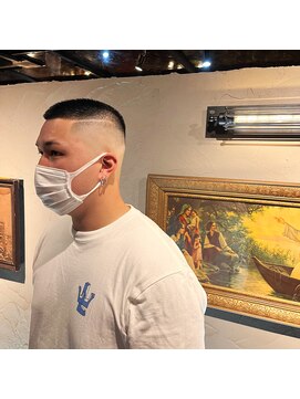 スキンフェードライン坊主スタイル L エルエー 大津店 L A のヘアカタログ ホットペッパービューティー