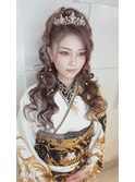 成人式プリンセスハーフアップ☆
