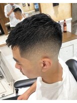 バーバーブロス 吉祥寺店(BARBER BROS) 【LUDLOW BROS.】KurashigeMiyabi 濡れパンクロップ フェード