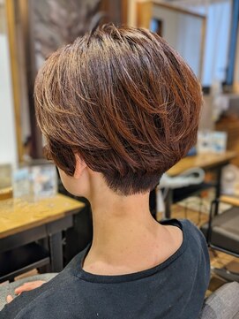 ヘアリゾート粋 新宿三丁目本店 ダスティローズカラー＆ショート◎30代40代/大人可愛い/渡部