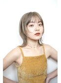 ミルクティーベージュ×ウルフ