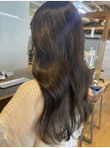 代30代40代髪質改善カラーアッシュベージュ艶感ロングヘアー