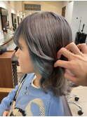 シルバー×インナーカラー