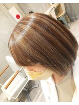 エヌアンドエー 草加店(N&A)&nbsp;大人ショート×髪質ケア#9 前下がりショートボブ/ハイライト