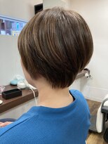 ジールヤマグチ 朝霧駅前店 【白髪ぼかし】ショートスタイル【白髪ぼかし/白髪染め/マーブ】