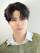 オーシャントーキョー サニー 原宿(OCEAN TOKYO Sunny)&nbsp;韓国ヘアカルマパーマ韓国マッシュセンターパート黒髪ウルフ