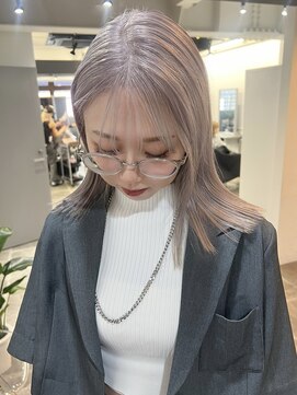 ペレ 栄店(PELE) 前髪/アンブレラカラー/こなれミディ/イメチェン/ウェーブパーマ