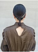 結婚式二次会ヘアセットタイトアレンジパーティーセット/今枝