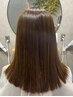 【髪質改善ストレート】カット+ストレート+トリートメント　￥22000～