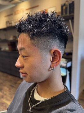 エクファフォーメン(EX-FA FOR MEN) ダークアッシュ/ニュアンスパーマ/韓国マッシュ/スペインカール