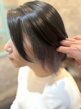 ラテ 錦糸町南口店(latte) ホワイトグレージュに紫袖カラー