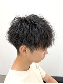 メンズパーマ/ツイストスパイラル/刈り上げ