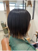 大人気のインナーカラー◎ミニボブ◎切りっぱなし◎