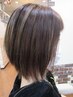 白髪ぼかしハイライト＋全体カラー＋カット＋フローディアTr　￥19000