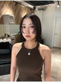 ボブ×ステップカット