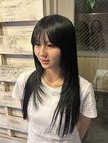 グランデュール 静岡駅前店(GRANDEUR)&nbsp;ブルーブラック/顔周りレイヤー/静岡