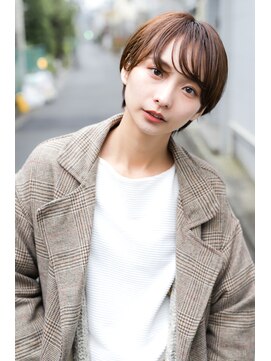 ソウ アオヤマ(SO aoyama) コンパクトショート　丸み　大人かわいい　チョコブラウン