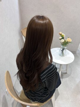 ブリーチなしでも透明感！ベージュ×韓国レイヤー