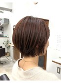 ウォームベージュ×コンパクトショート