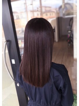 ヘアーサロン カヴィエ(hair salon covie) ローレイヤー バイオレットカラー 艶カラー