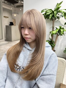 モリオフロムロンドン 大宮店(morio from London) ミルクティーベージュ×ロングレイヤー