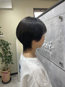 ビビ バイ マグ 岡谷店(bivi by Mag) 似合わせショートウルフマッシュ/ブリーチなしカラー/レイヤー